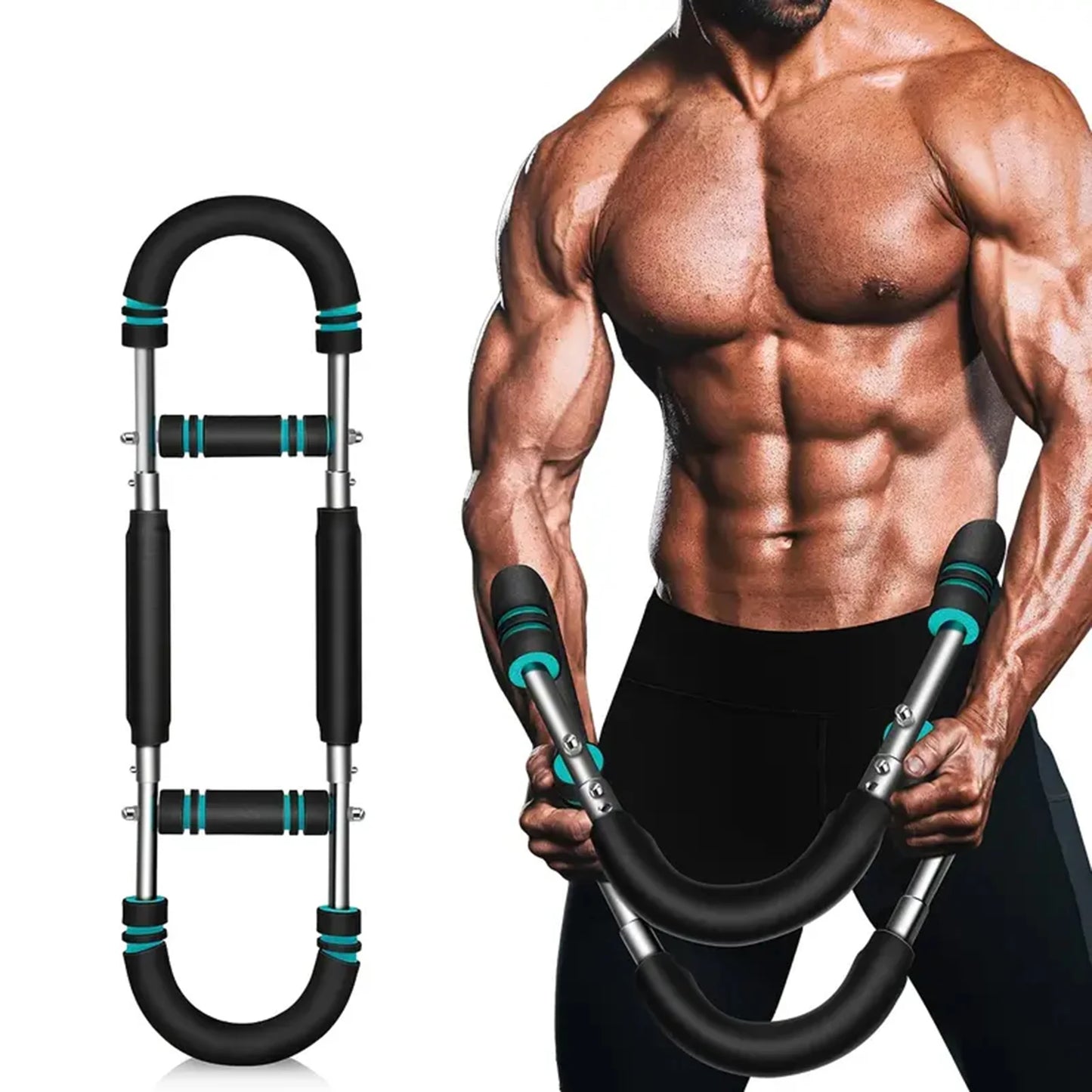 U Shape Hand Gripper Strengths Twister Arm Trainer Power Twister Bar Fitness Equipment for Men and Women Home Workout