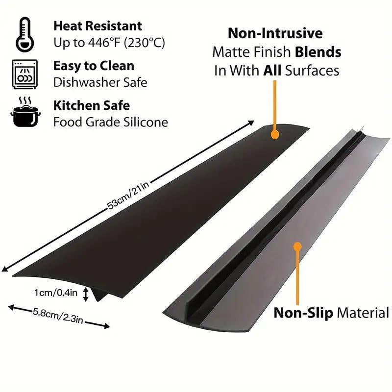 Silicone Gap-Seal for Fall, Easy-Clean & Oil-Resistant Countertop & Stove Gap-Cover, Waterproof & Heatproof Gap-Seal for Home Kitchen Maintenance, Birthday Gifts, Grocery List Ideas, Caulking