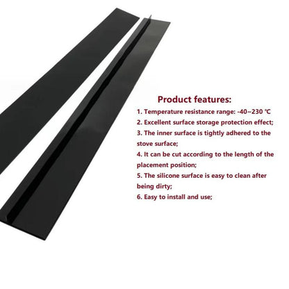 Silicone Gap-Seal for Fall, Easy-Clean & Oil-Resistant Countertop & Stove Gap-Cover, Waterproof & Heatproof Gap-Seal for Home Kitchen Maintenance, Birthday Gifts, Grocery List Ideas, Caulking