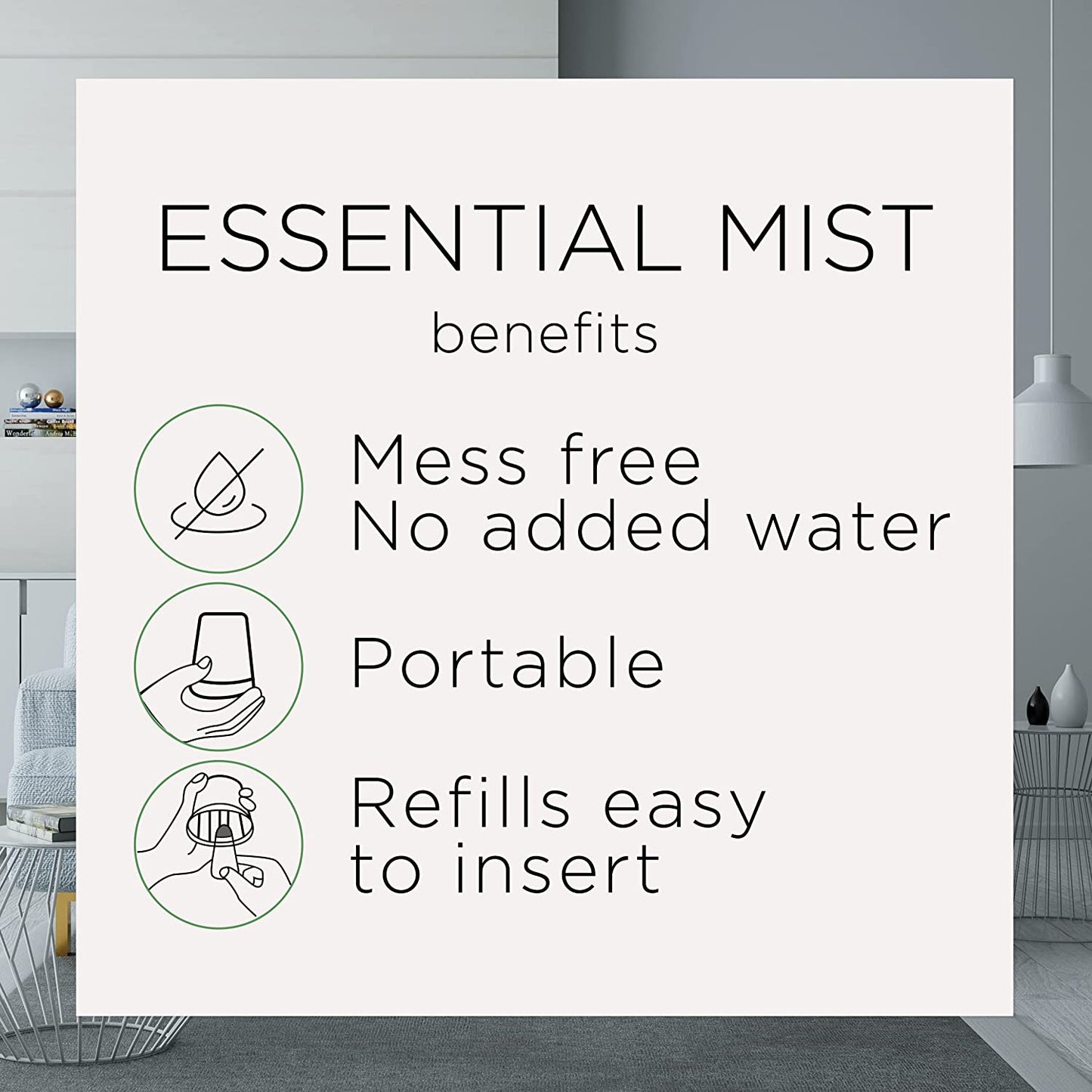 Essential Mist Starter Kit (Diffuser + Refill), Pumpkin Spice, Fall Scent, Fall Spray, Essential Oils Diffuser, Air Freshener