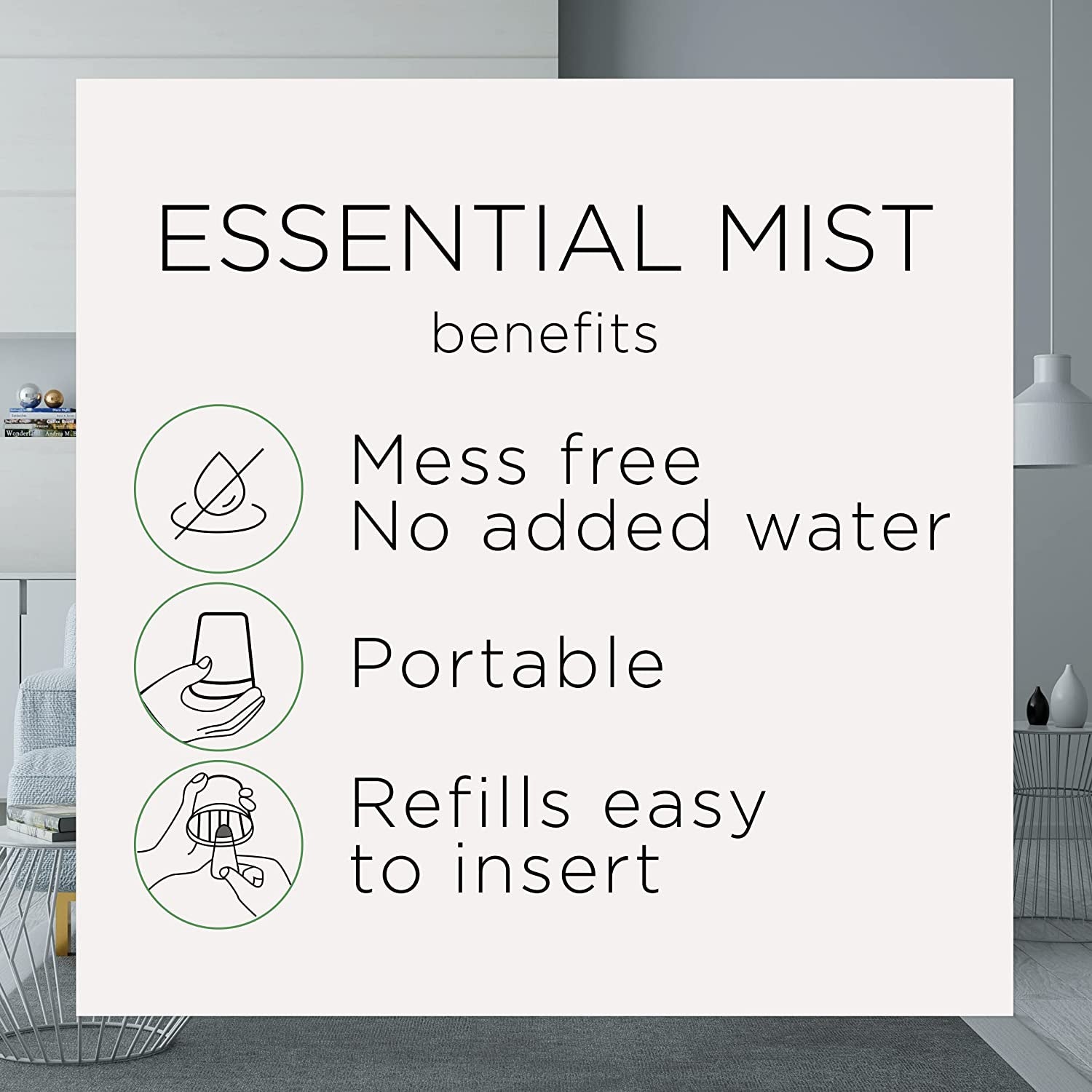 Essential Mist Starter Kit (Diffuser + Refill), Pumpkin Spice, Fall Scent, Fall Spray, Essential Oils Diffuser, Air Freshener