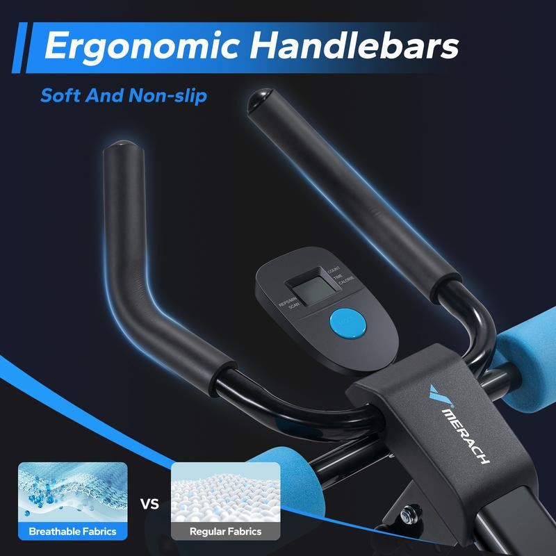 MERACH Adjustable Ab Trainer LCD Monitor Foldable Abdominal Exercise Machine Core Workout Buttocks Shaper Fitness Equipment