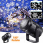 Christmas Snowflake Projector Light LED Snowfall Landscape Projection Xmas Decor