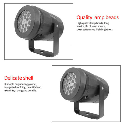 Christmas Snowflake Projector Light LED Snowfall Landscape Projection Xmas Decor