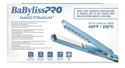 Nano Titanium Ionic Hair Straightener, Professional Flat Iron for All Hair Types