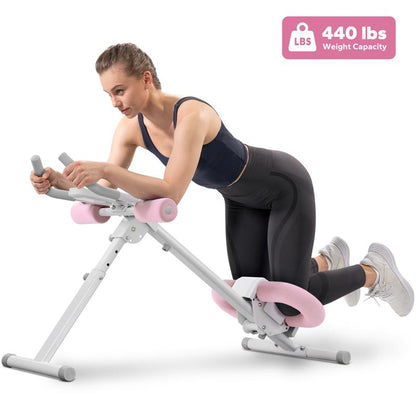 MERACH Adjustable Ab Trainer LCD Monitor Foldable Abdominal Exercise Machine Core Workout Buttocks Shaper Fitness Equipment
